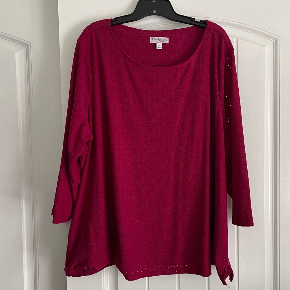 Kim Rogers 3/4 sleeve blouse